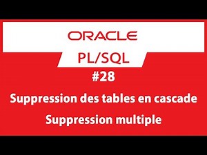 #28 Delete Tables | Oracle PL/SQL Training