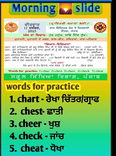 Morning slide 11 December,2025#gk #education #school #morningslide #pseb_board #gkquiz #gkfacts