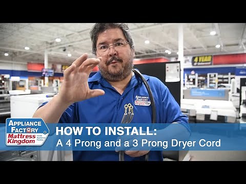 How To Install 4 Prong and 3 Prong Dryer Cord