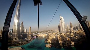 Experience a mind-blowing zip line ride through Dubai