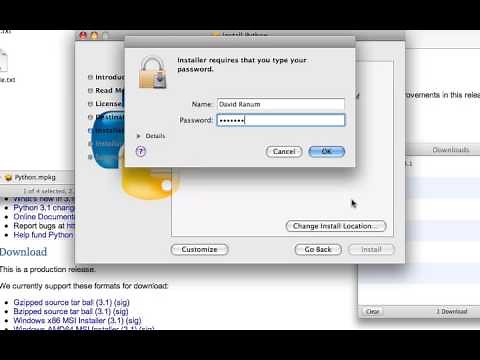 Installing Python 3.1 under MacOSX