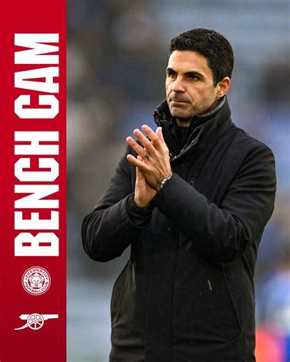 439K views · 22K reactions | Our will to win ✊  All the best touchline reactions from our victory against Leicester City  | Arsenal | Facebook