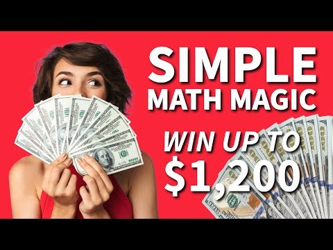 Amazing Number Magic: "Win up to $1,200" (Math Card Magic 💎)