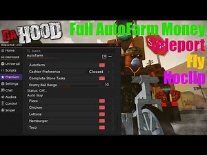 Da Hood AutoFarm Money Pastebin Script | Roblox