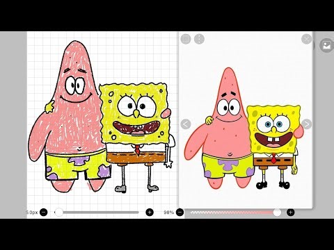 spongebob and patrick drawing tutorial #spongebobsquarepants