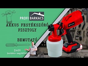 AKKUS FESTÉKSZÓRÓ PISZTOLY ✅ BEMUTATÓ