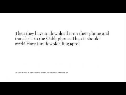 Downloading apps on a Gabb Phone