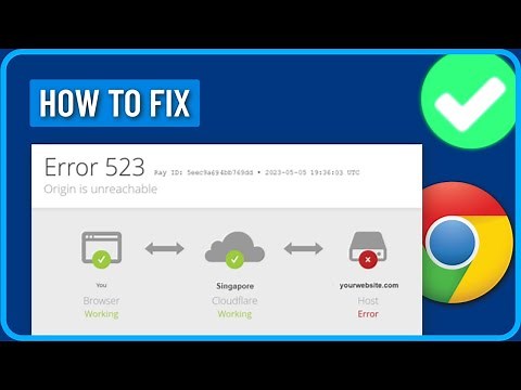 How to Fix Error Code 523 Chrome (2024) | Fix Origin is Unreachable Error Code 523