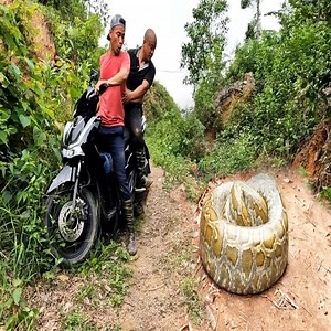 48K views · 376 reactions | The giant python blocked the road | Craftee | Facebook