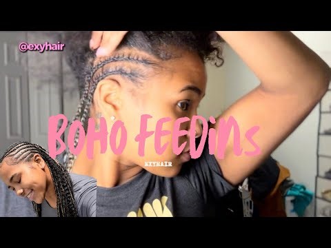 Boho Feedins | ft. Exyhair 100% MARLEY TWIST BRAIDING HAIR | life of milla