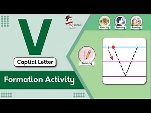 How to Write Capital Letter V | Tracing and Writing Capital Letter V | Writing Practice with Phonics