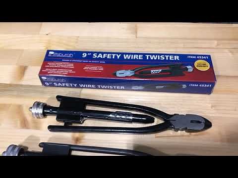 Harbor Freight / Pittsburg Safety Wire Twister Modification.