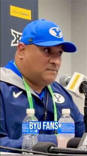Kalani Sitake’s Message to Cougar Nation after BYU’s Big 12 Title Loss 💙 | KSL Sports #shorts