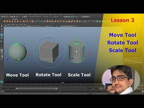 Lesson 3 | Autodesk Maya 2022 | Move , Rotate, Scale Tool | Hindi