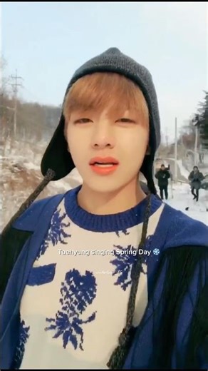 BTS V singing Spring Day 🌸 #BTS #KimTaehyung #BTSarmy #btsshorts