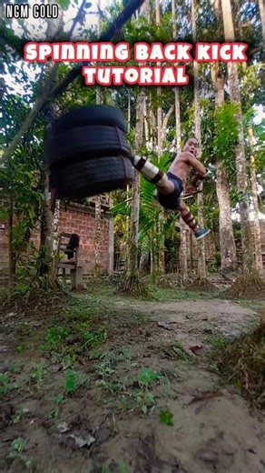 Spinning back kick tutorial🔥 | #martialarts #shorts