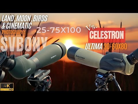 Celestron Ultima 20-60X80mm Vs. SVbony (SV28A) 25-75X100mm Spotting scope – Which Scope Wins?