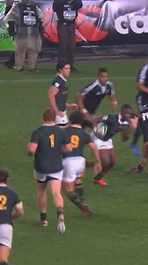 "Jan Serfontein, the hero of South Africa🇿🇦" Iconic commentary for an iconic try. How many World Cup winners can you spot? #Rugby365 #JuniorSpringboks | Rugby365