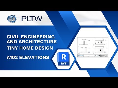 PLTW CEA - Revit 2026 - Tiny Home - A102 Elevations