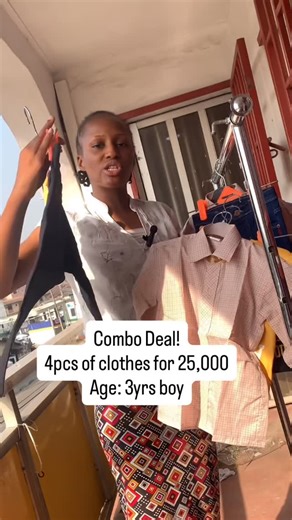 KIDS CLOTHES /PYJAMAS/BABY CLOTHES/ BACK TO SCHOOL IN LAGOS on Instagram: "Combo Deal! 4pcs of clothes for 25,000 Age: 3yrs boy"