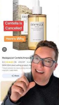 CENTELLA IS CANCELLED - The End Of Centella Asiatica In Korean Skincare #shorts