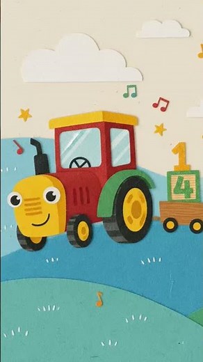 Traktor i nauka liczenia do 10! #piosenkidladzieci