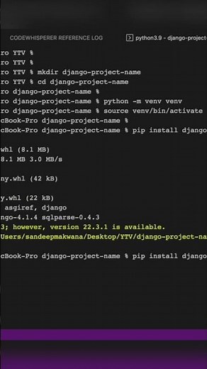 How to Create Django Project | Create a Django App #python #django #code