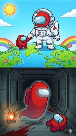 The Heartbreaking Reason Crewmates Are In Space 💔 #shorts #amongus