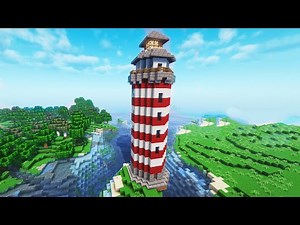 Minecraft Lighthouse Tutorial 1.21 - How to Build a Lighthouse in Minecraft 1.21
