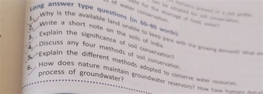 Long answer type questions (in 60-80 words): Why is the availab... | Filo