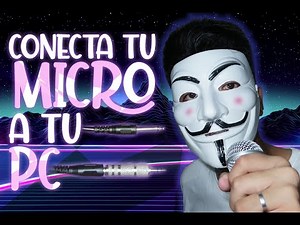 How to connect my MICROPHONE WITH CABLE to my PC OR COMPUTER!