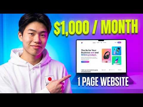 How To Build a $1,000/Month One Page Website: Step-by-Step Beginner Guide