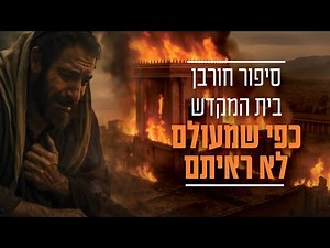 לראשונה: סיפור חורבן בית המקדש כפי שמעולם לא ראיתם