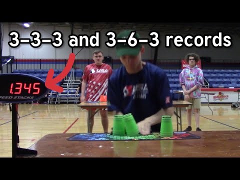 William Allen at the WSSA 2024 Great Lakes Regional Sport Stacking Championships
