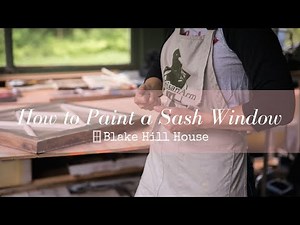 How to Paint a Window Sash