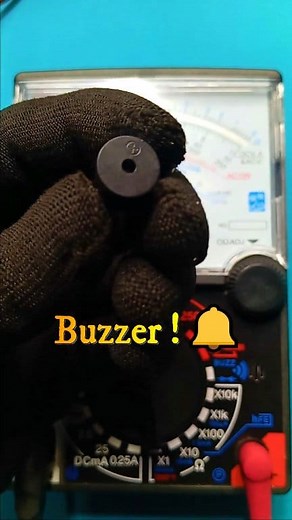 19K views · 162 reactions | Testing a Buzzer with an Analog Multimeter  Old-School Tech Still Works! #fblifestyle #AnalogMultimeter #BuzzerTest #LearnElectronics | Tronic kingdom | Facebook