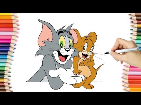 How to draw Tom And Jerry | Easy Cute Drawing for beginners