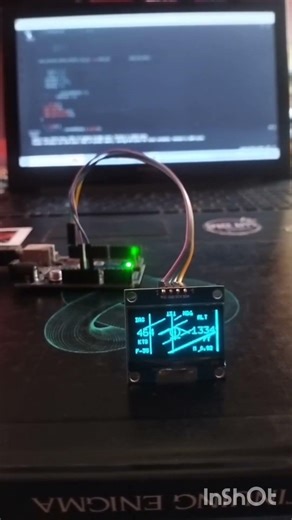 Arduino OLED Animation: Fighter jet HUD #arduinouno