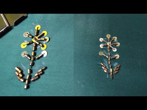 Beads Flower Embroidery Tutorial | Chatta Lagany Ka Tareka | All Over Hand Embroidery Design 2025
