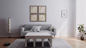 Modern Convertible Bookshelf & Coffee Table 2-in-1, 4-Tier Multifunctional Bookcase Shelf with Storage, Minimalist Entryway Console Display Shelf, Living Room Display & Decor Rack (Black)