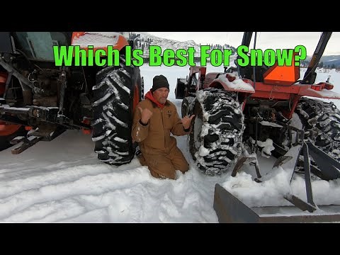 Tractor Tires for Snow at Kettle Haven Ranch