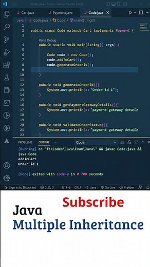 Java Interview Telugu: Multiple Inheritance in Java, Java Interview Questions, Telugu Java Tutorial