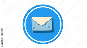 Mail Icon of nice animated for your videos easy to use with Transparent Background