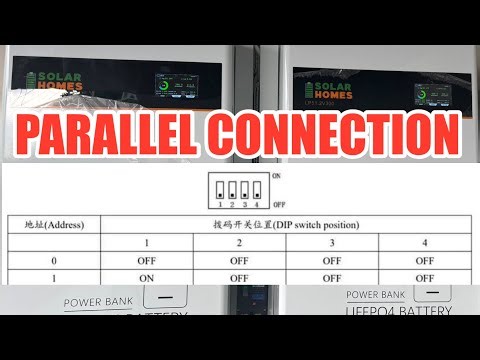 SOLARHOMES BATTERY PARALLEL CONNECTION
