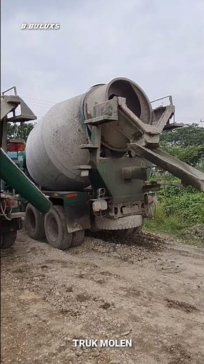 MOBIL TRUK MOLEN, MIXER TRUCK #trukmolen #mixertruck #shorts