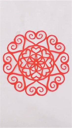 Paper Cutting Art - Paper Cutting Tutorial #363 #shorts #papercuttingart #papercutting