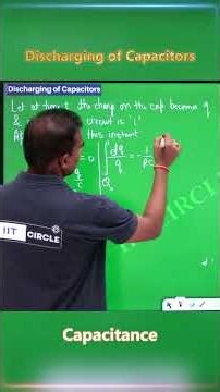 Discharging of Capacitors | Capacitance | JEE | NEET | CLASS 12