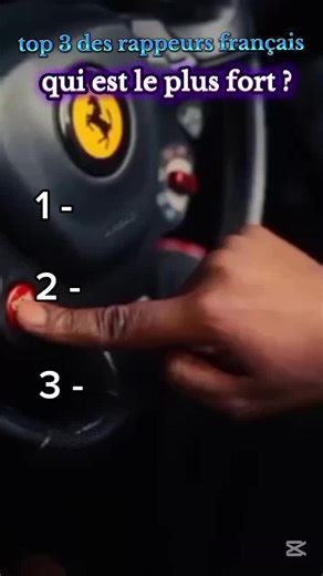 top 3 des rappeurs français #fyp #france #rap #top3 @Rap 🔥 Français 🥷⚔️