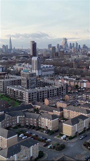 London skyline drone shot #dronevideo #city #london #explore