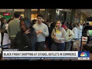 Shoppers line up for Black Friday deal at Citadel Outlets